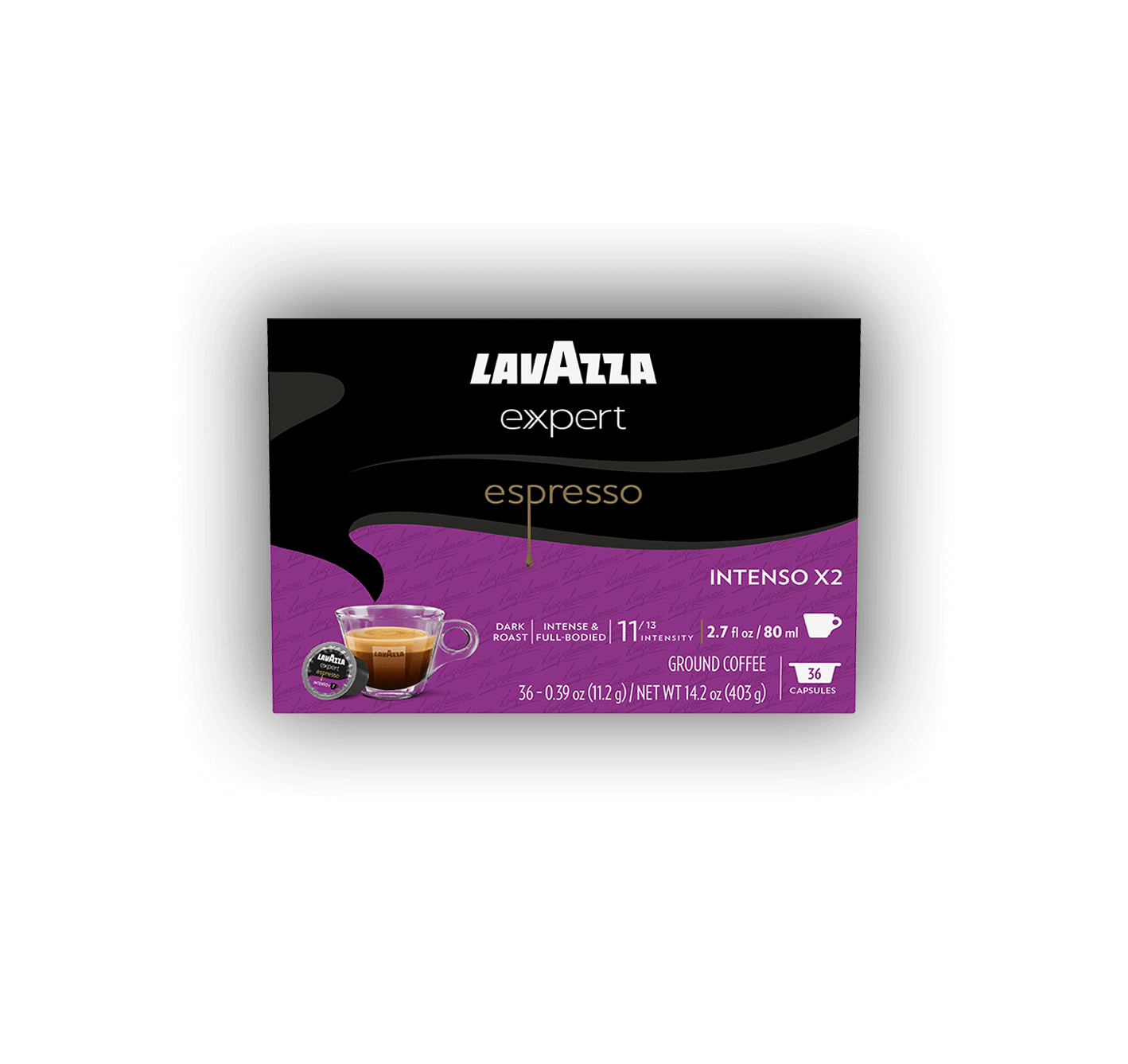 Expert Espresso Intenso Double Capsules - Flavored Coffee Pod Pack