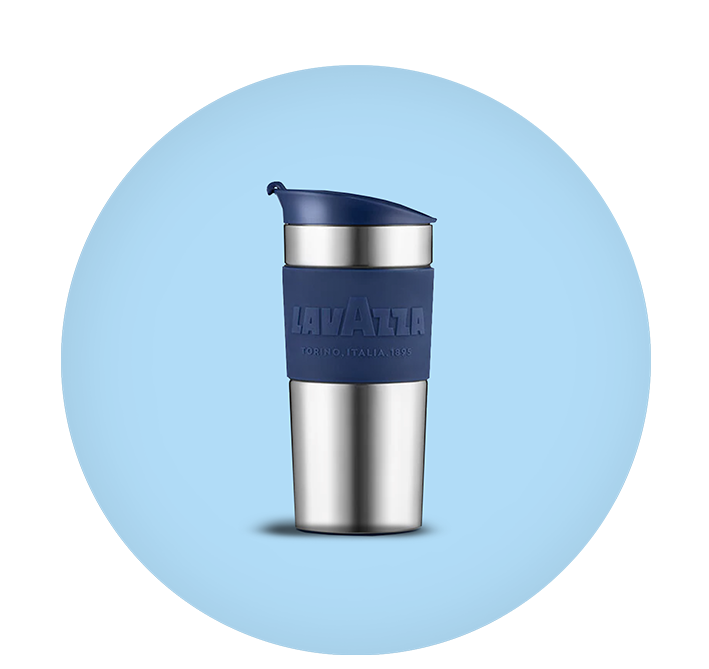 Thermal Travel Mug by Bodum - Porcelain Coffee Mug