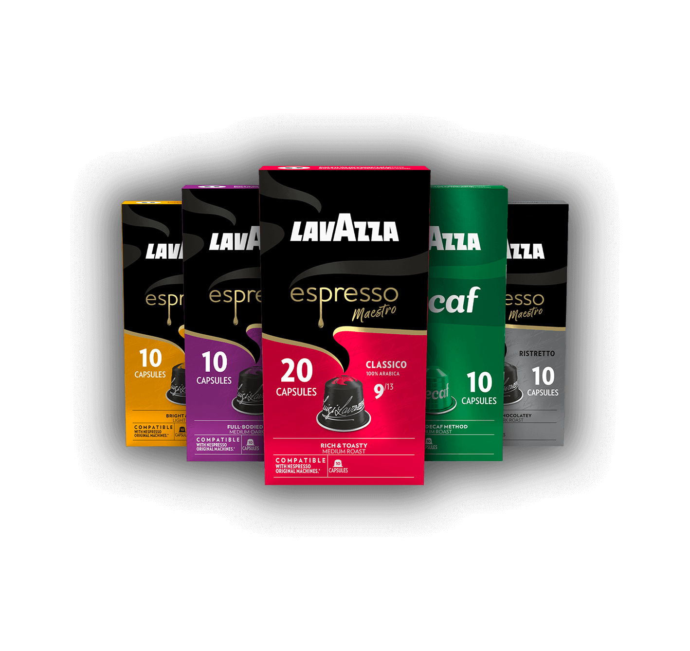 Variety pack of capsules compatible with Nespresso® machines - Barista Style Coffee Maker