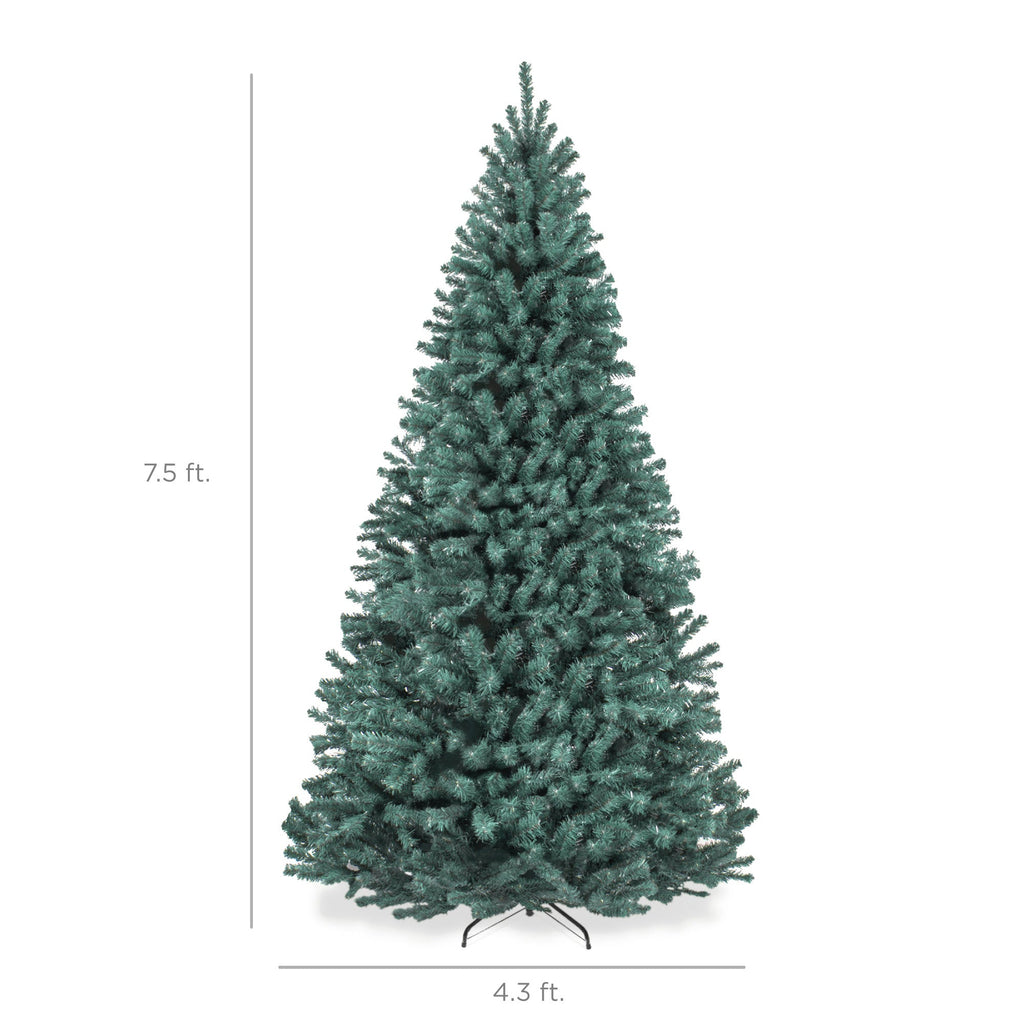 Unlit Artificial Blue Spruce Christmas Tree w/Easy Assembly