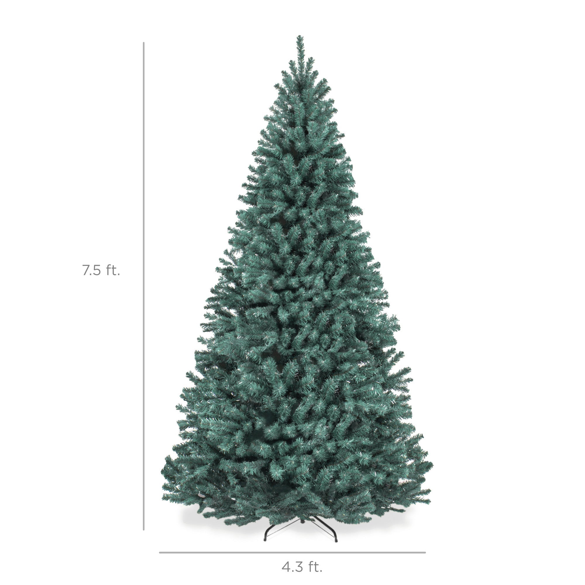 Unlit Artificial Blue Spruce Christmas Tree w/Easy Assembly