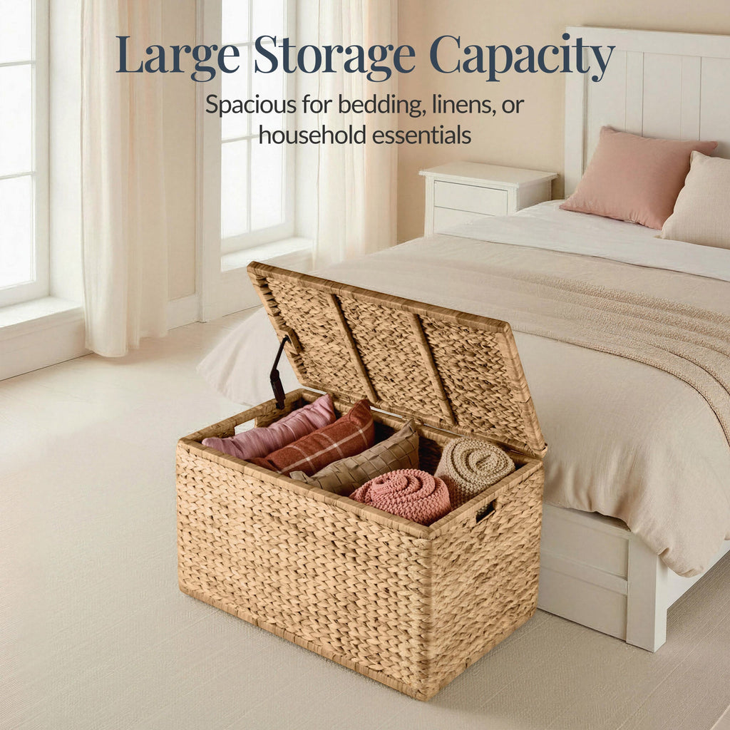Storage Trunk w/ Lid & Handles Storage Bench Toy Chest