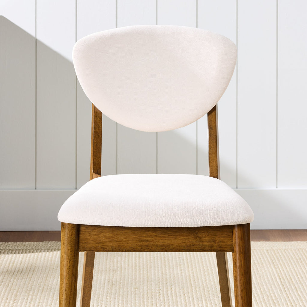 Set of 4 Wooden Dining Chairs Wood Modern Farmhouse Upholstered Chairs