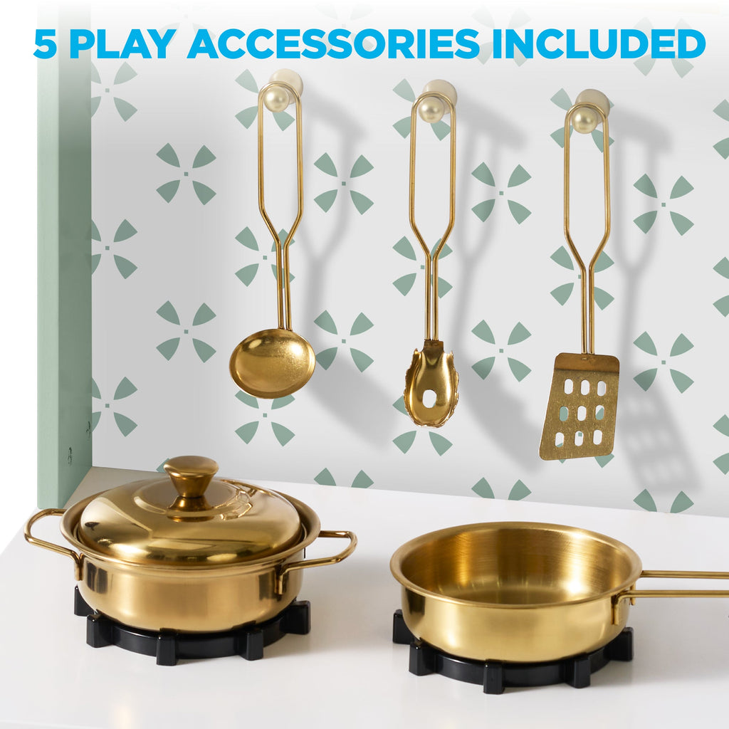 Toddler Kitchen Playset - Pretend Cooking Set