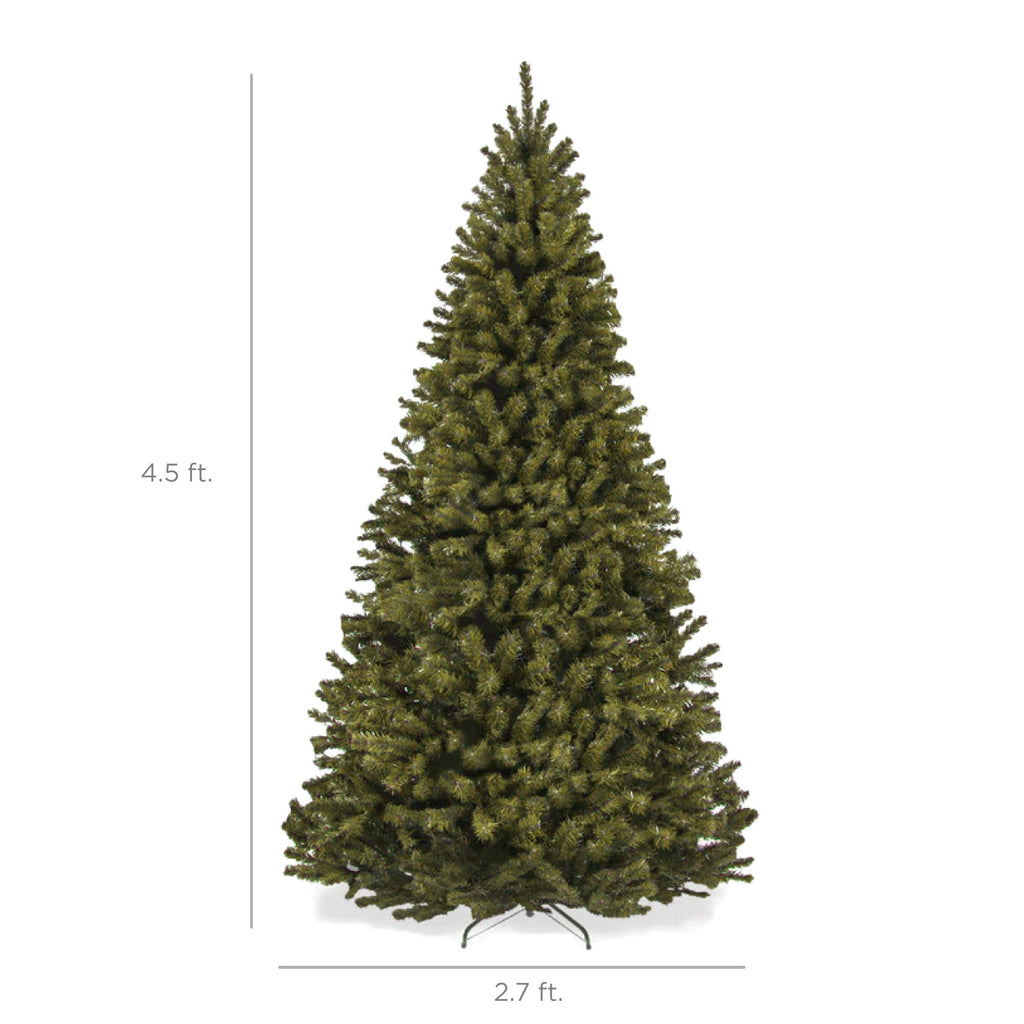 Unlit Artificial Green Spruce Christmas Tree w/Easy Assembly