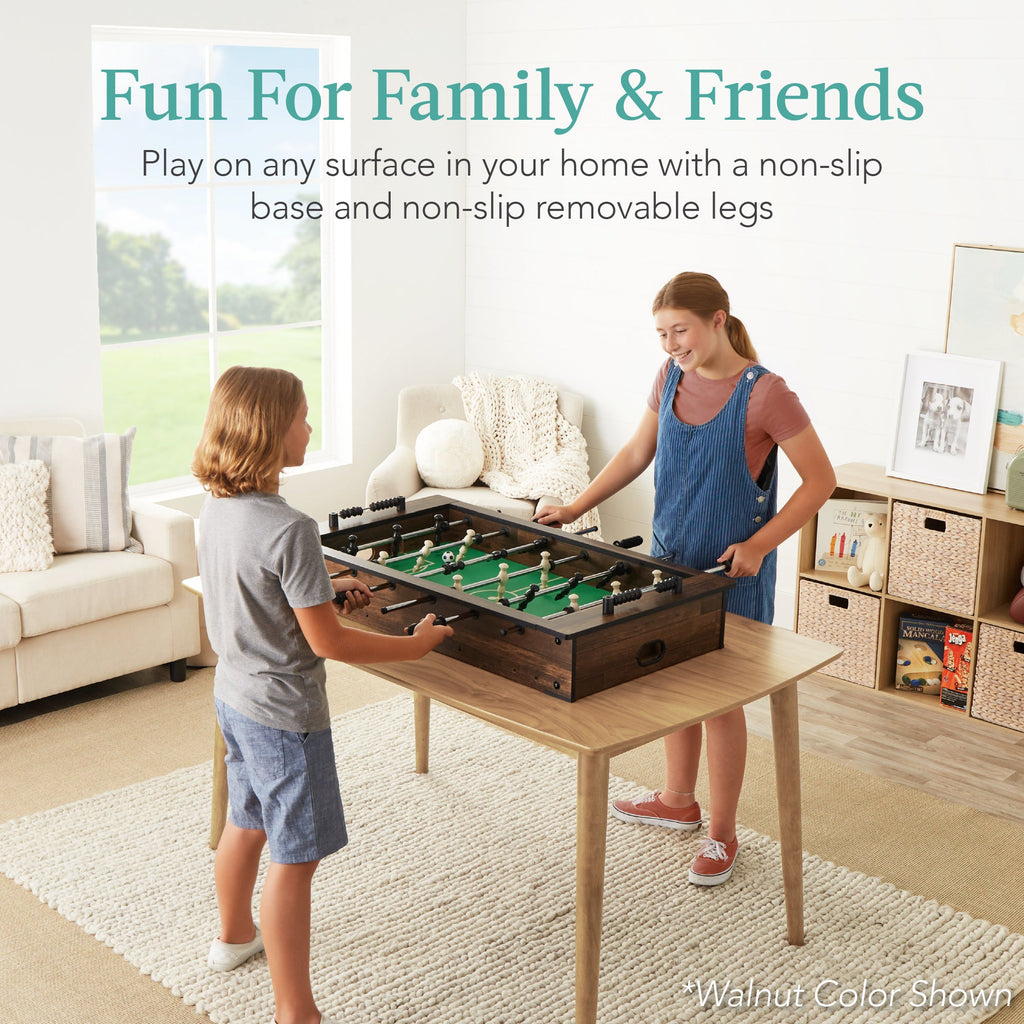 Tabletop Foosball Table Arcade Table Soccer w/ 2 Balls - 40in