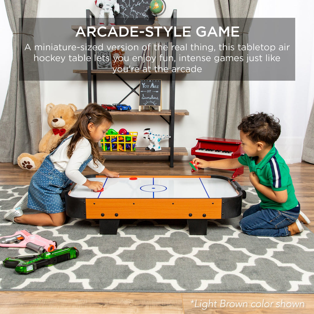 Tabletop Air Hockey Arcade Game Table w/ 2 Pucks 2 Strikers - 40in