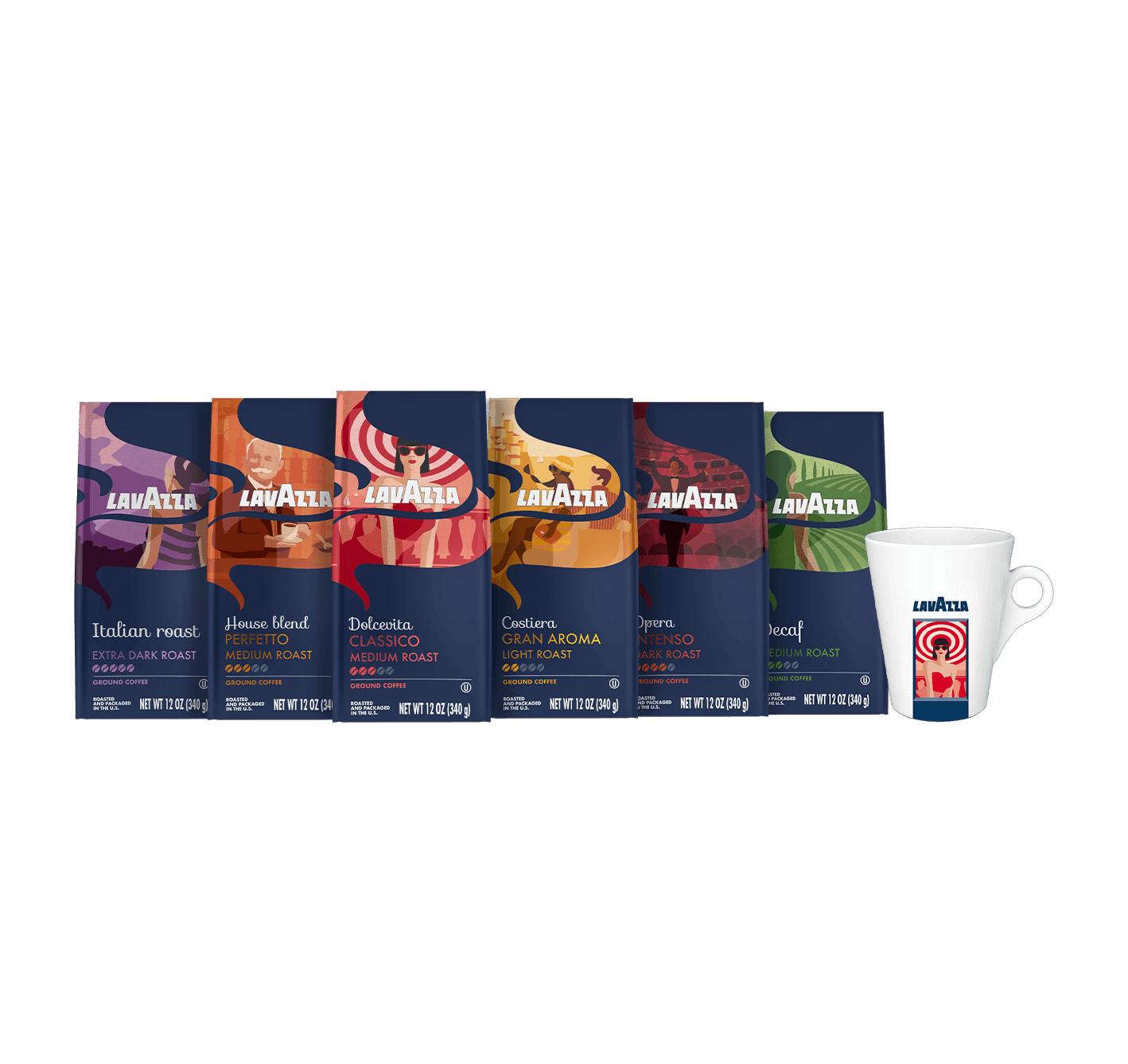 Dolcevita Coffee and Mug Bundle - Premium Coffee Gift Set