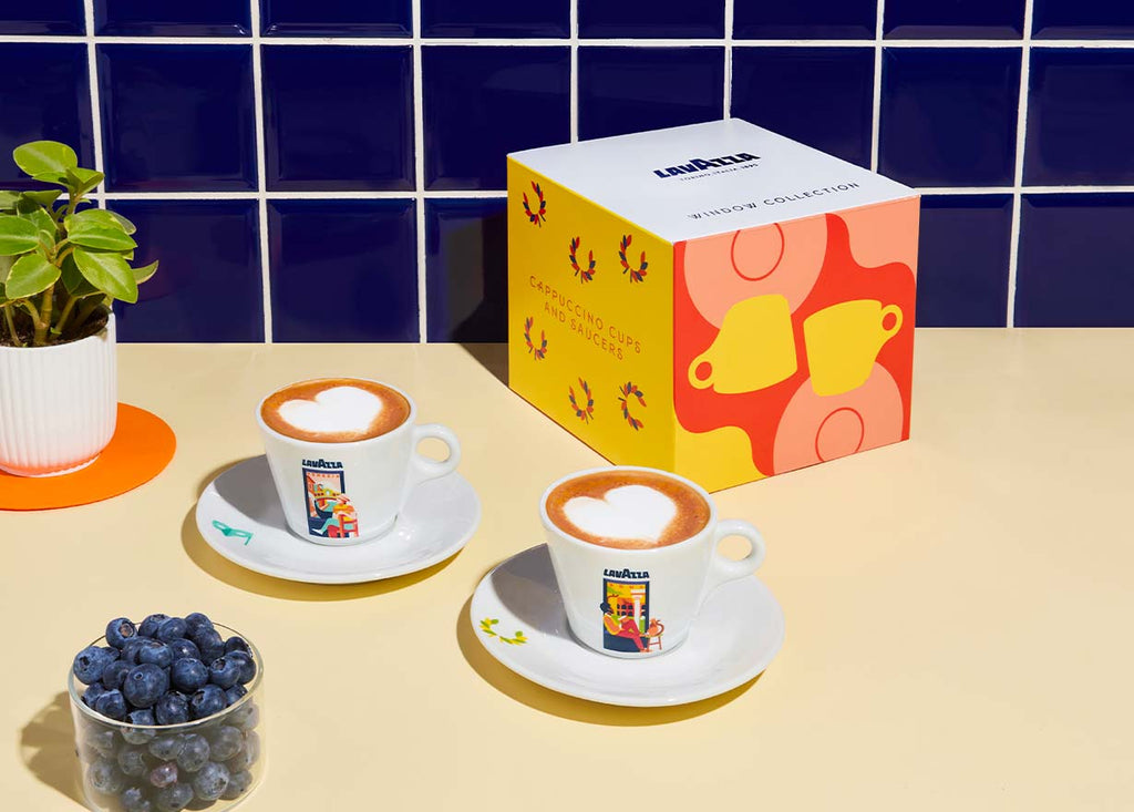 Window Collection Cappuccino Set: Roma & Venezia - Cappuccino Cup Set