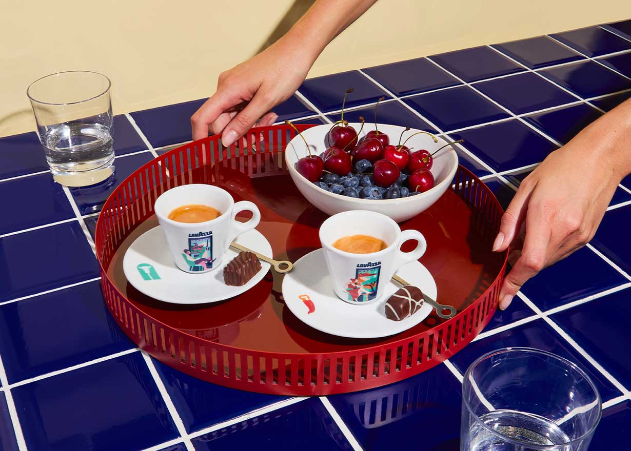 Window Collection Espresso Set: Torino & Napoli - Porcelain Coffee Cups