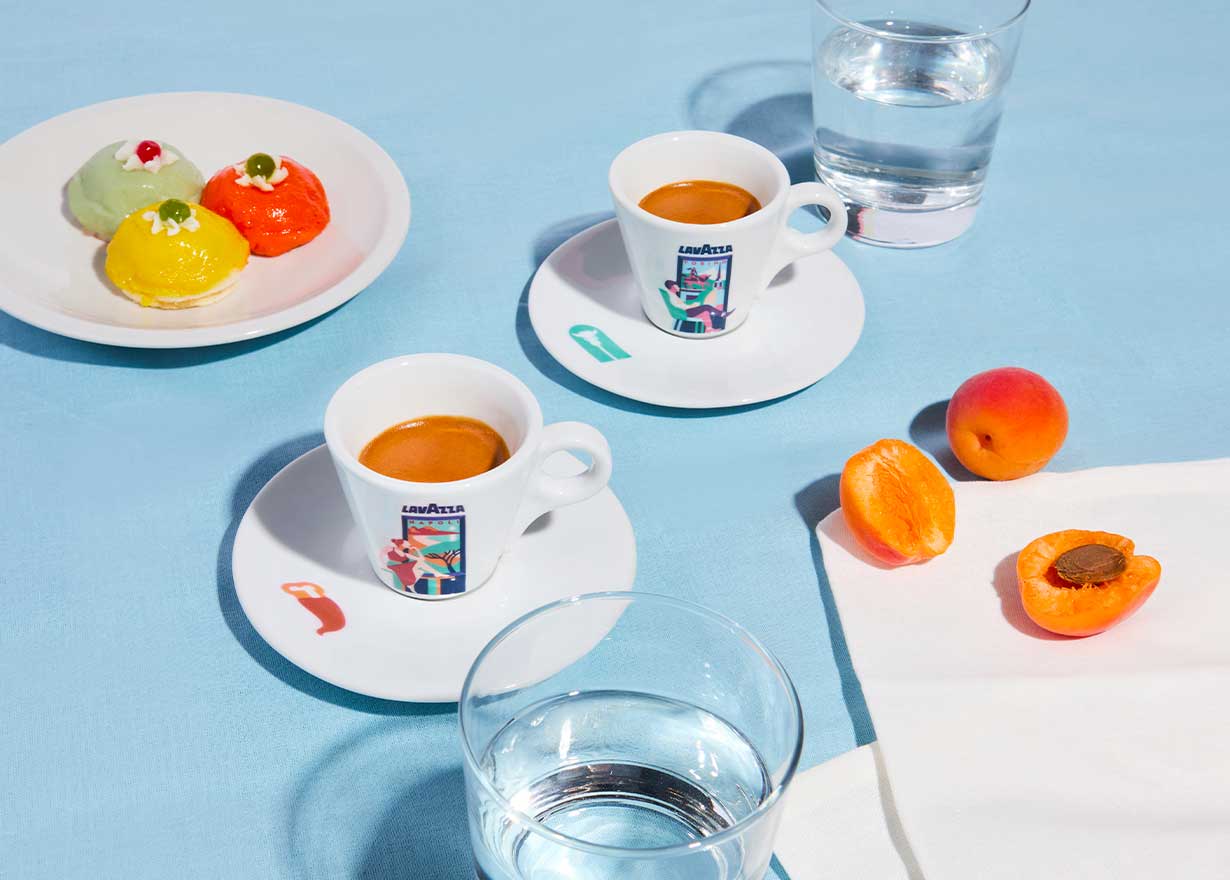 Window Collection Espresso Set: Torino & Napoli - Porcelain Coffee Cups